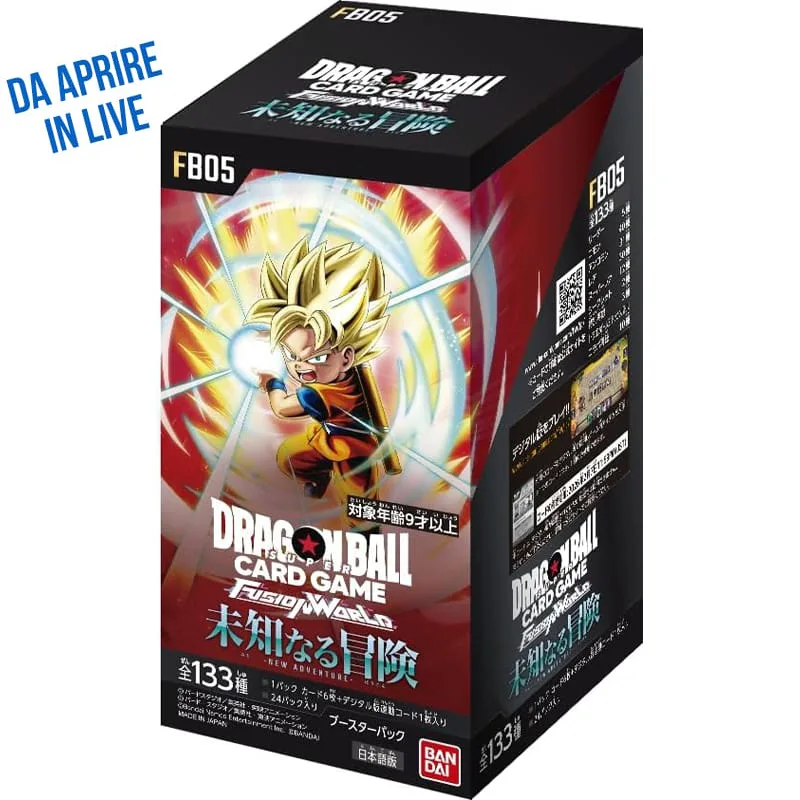 Dragon Ball TCG FB05 Fusion World New Adventure - Booster Box [JAP] (Aperto in Live giappone)